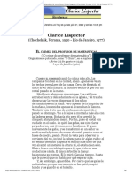 El Crimen Del Profesor de Matemáticas, Clarice Lispector (Chechelnik, Ucrania, 1920 - Río de Janeiro, 1977)