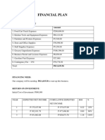 Financial Plan: I. Summary