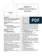 Lección 31 Misión y Ordenanzas de La Iglesia