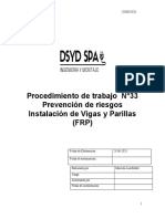 N°33 Pts Instalacion de Vigas y Parillas (FRP)