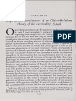 Psychoanalytic Studies of The Personality