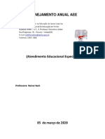 Planejamento Anual Aee PDF