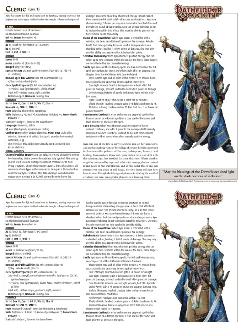 Cleric All Levels PDF