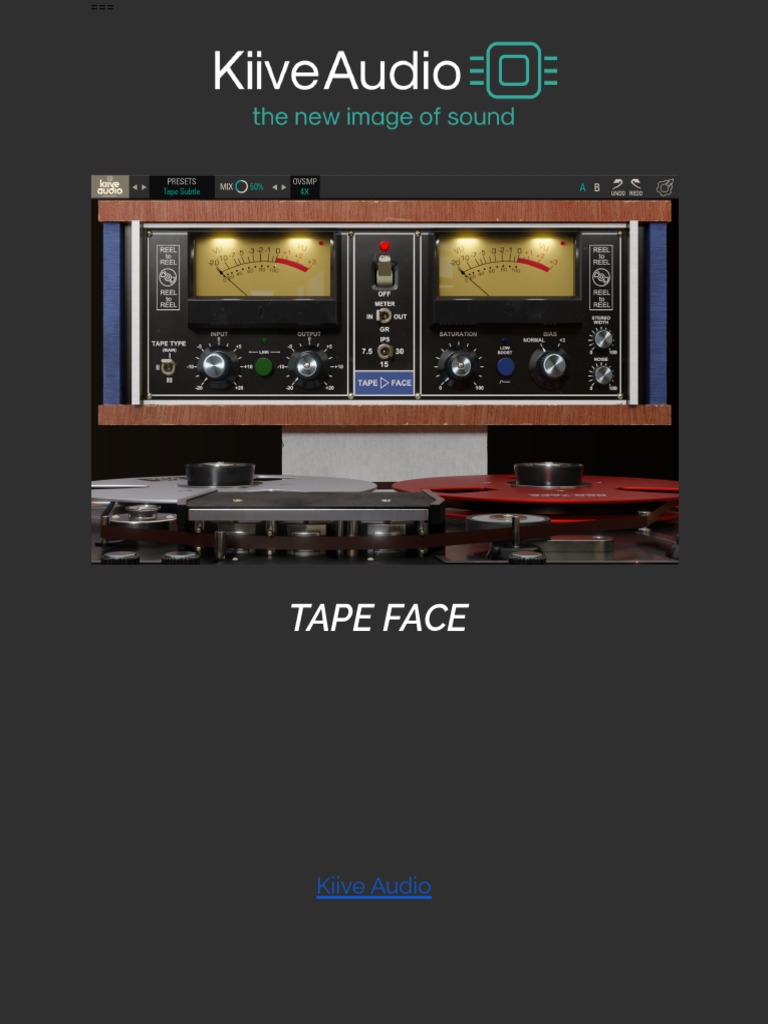 Kiive Audio Tape Face Manual PDF Software Development Computer