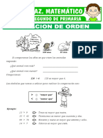 Relacion de Orden para Segundo de Primaria