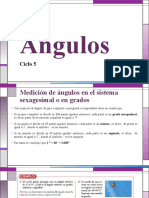 Medición de ángulos en grados, minutos, segundos y radianes