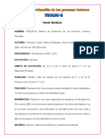 Batería de Evaluación de Los Procesos Lectores