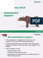 As Business Assessment Support