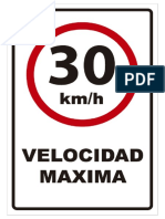 Senaletica Velocidad Maxima 30km2