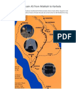 Route of Imam Hussain As From Makkah To Karbala