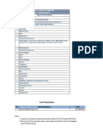 Medical Check Up Matrix: Pt. Thriveni 2022