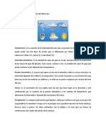 Las Principales Características Del Clima Son