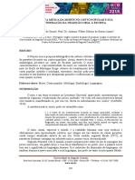 A Narrativa Mitica Da Morte No Conto Popular e Sua Caracterizacao Da Tradicao Oral A Escrita