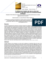 Análise Da Influência de Teores de Sílica Ativa No Desempenho Do Concreto em Simulação Da Agressividade Marinha