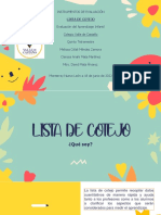 Lista de Cotejo