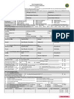 Case Investigation Form (CIF) - 2 Pages