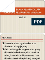 Senyawa ALAM DIDALAM MAKANAN, REMPAH DAN MINUMAN