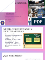 Constitución Empresa Minuta Escritura Pública