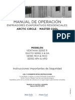 Manual de Operación: Enfriadores Evaporativos Residenciales