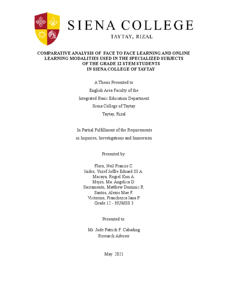 Thesis Paper Pdf Learning Educational Technology