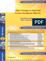 Major Changes in Approval Process Handbook 2022-23: Extension