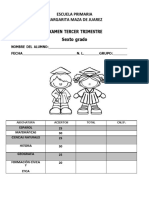 Examen Tercer Periodo