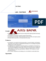 SWOT Analysis of Axis Bank.: Strengths