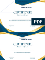 Certification of No Gifted and No Ips