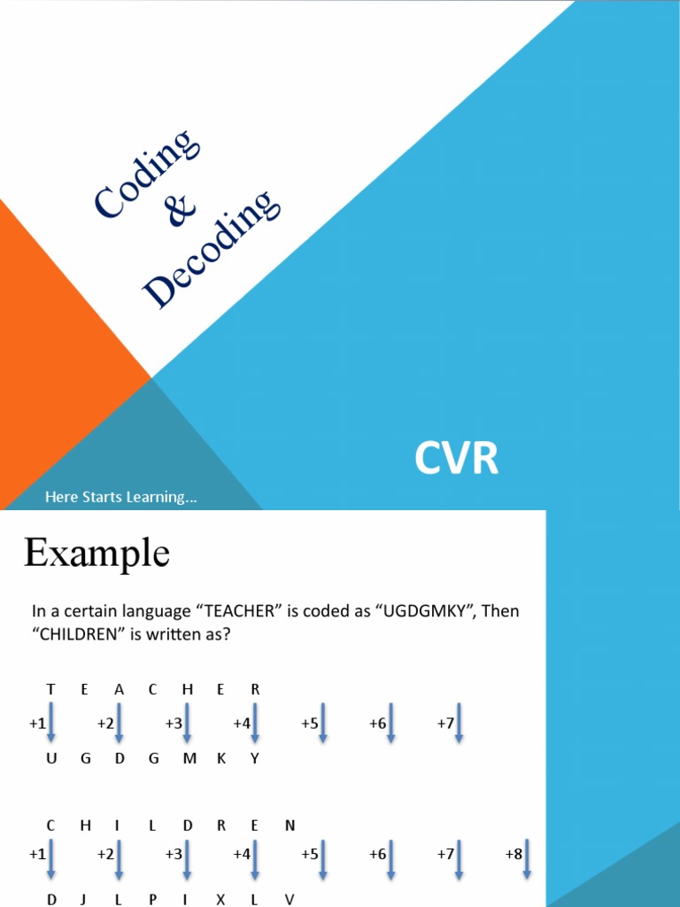 Coding Decoding | PDF | Cognitive Science | Communication