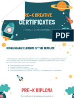 Pre-K Creative Certificates by Slidesgo