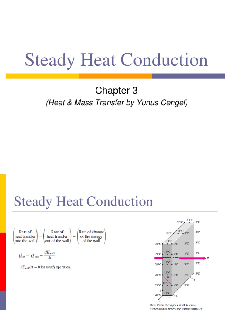 Steady Heat Conduction | PDF | Thermal Insulation | Heat Transfer