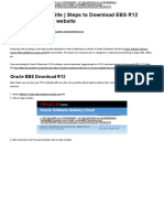 Edelivery Oracle Site - Steps To Download EBS R12 Software