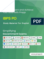 Ibps Po: Study Material For English