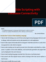 Server Side Scripting with Database Connectivity (SSSDBC