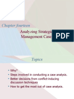 Chapter Fourteen: Analyzing Strategic Management Cases