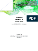 HRDM 3 - Module 1