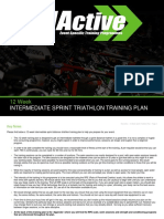 12 Week: Intermediate Sprint Triathlon Training Plan