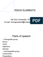 Sentence Elements: Sai Gon University, HCMC E-Mail: Truongvananh@cvseas - Edu.vn