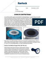 Gaskets For Lined Pipe Flanges - TECHNICAL BULLETIN