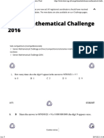 UKMT Senior Math Challenge 2016 Details
