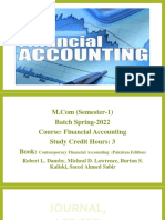 M.Com Financial Accounting Course Overview