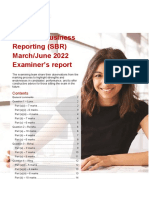 SBR Examiner's Report March June 2022