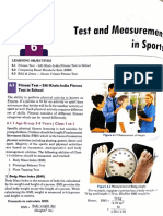 Fitness and metabolic tests