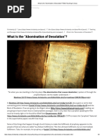 What Is The "Abomination of Desolation" - Bible Teaching of Jesus