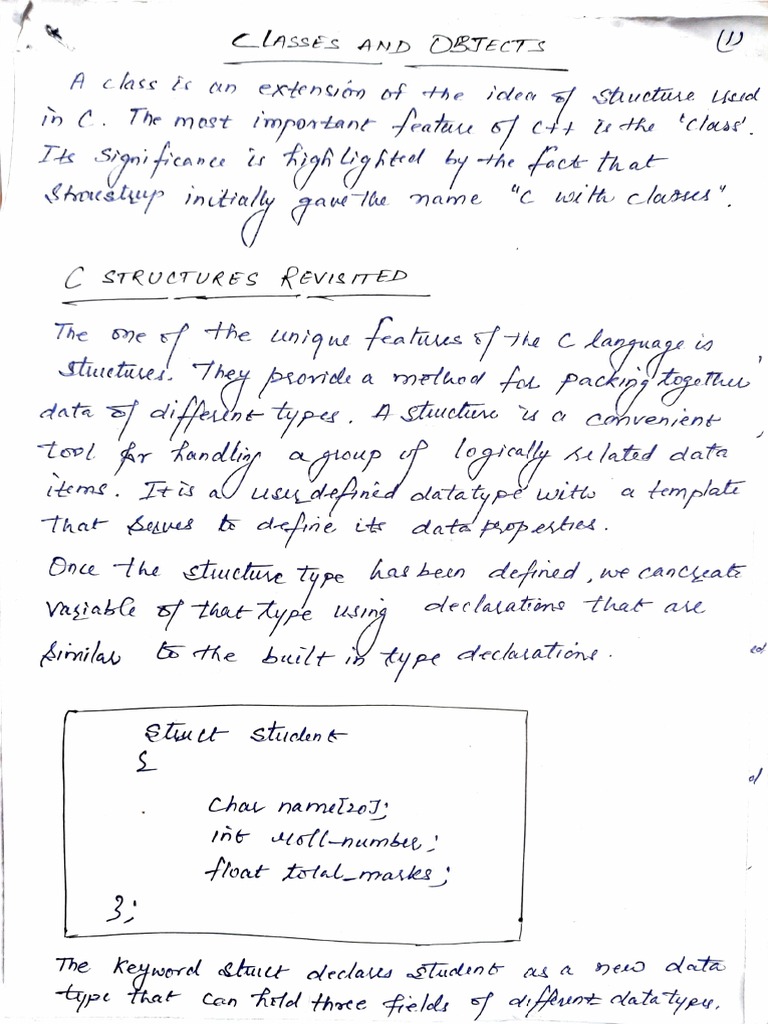 Classes and Objects Part1 | PDF