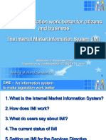 Development of The Commission S IMI Exchange Information System