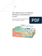 The Effectiveness of Artificial Recharge of Groundwater: A Review