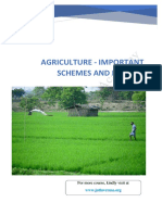Agriculture - Important Schemes and Policies