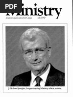 International Journal For Clergy July 1990: J. Robert Spangler, Longest Serving Ministry Editor, Retires