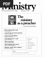 The Minister As A Preacher: International Journal For Clergy September 1990